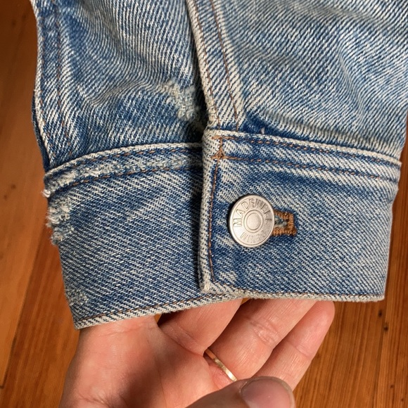 Madewell oversized trucker jean jacket L - Picture 4 of 7